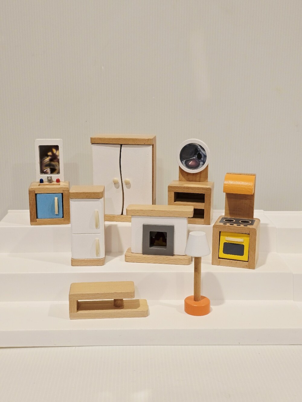 Hape Wooden Dollhouse Kitchen Furniture Set